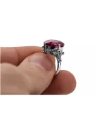 Ring Ruby Sterling silver 925 Vintage style vrc369s